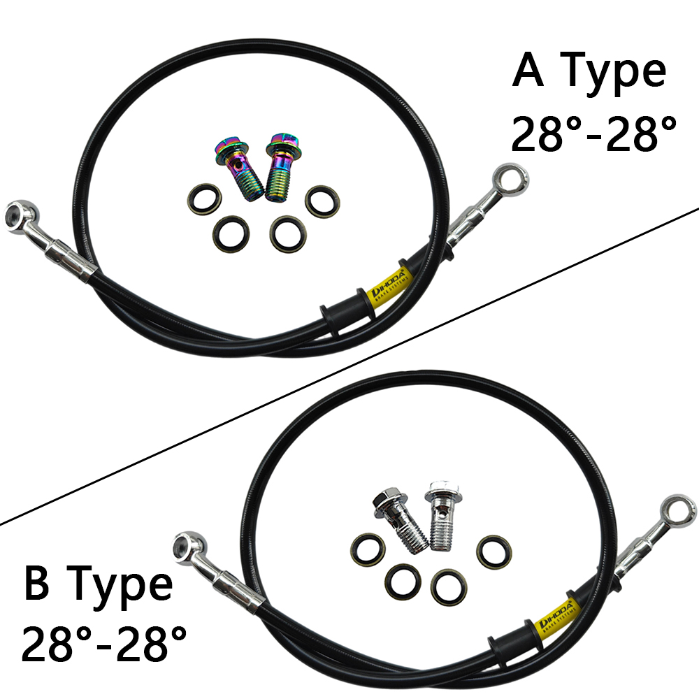 28 ° -28 °   검정색 꼬임형 스테인리스 스틸  - Brake Line Motorcycle 리뷰 및 가격