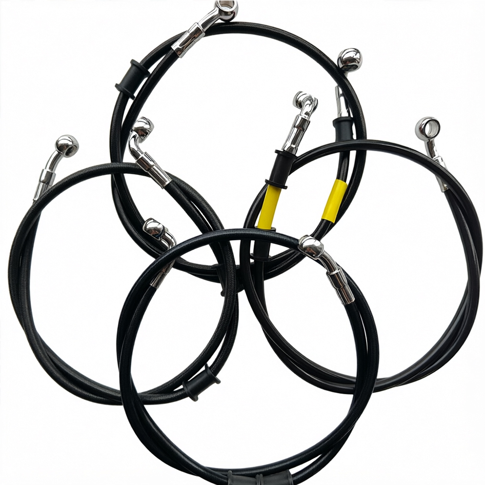 블랙 28 ° -90 °   도수 유압 브레이크 호스  - Motorcycle Brake Cable 리뷰 및 가격