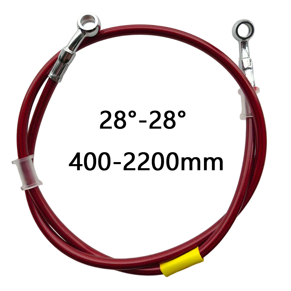 28-28 레드 유니버설 오토바이 유압 브레이크 라인  - Brake Line Motorcycle 리뷰 및 가격